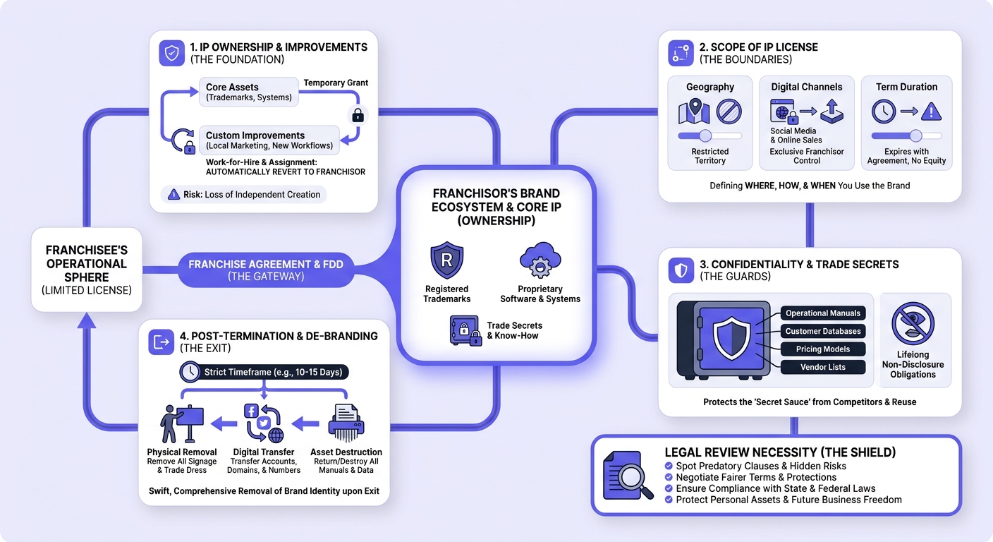 Infographic: 4 Critical Clauses Every US Franchisee Needs to Protect Intellectual Property