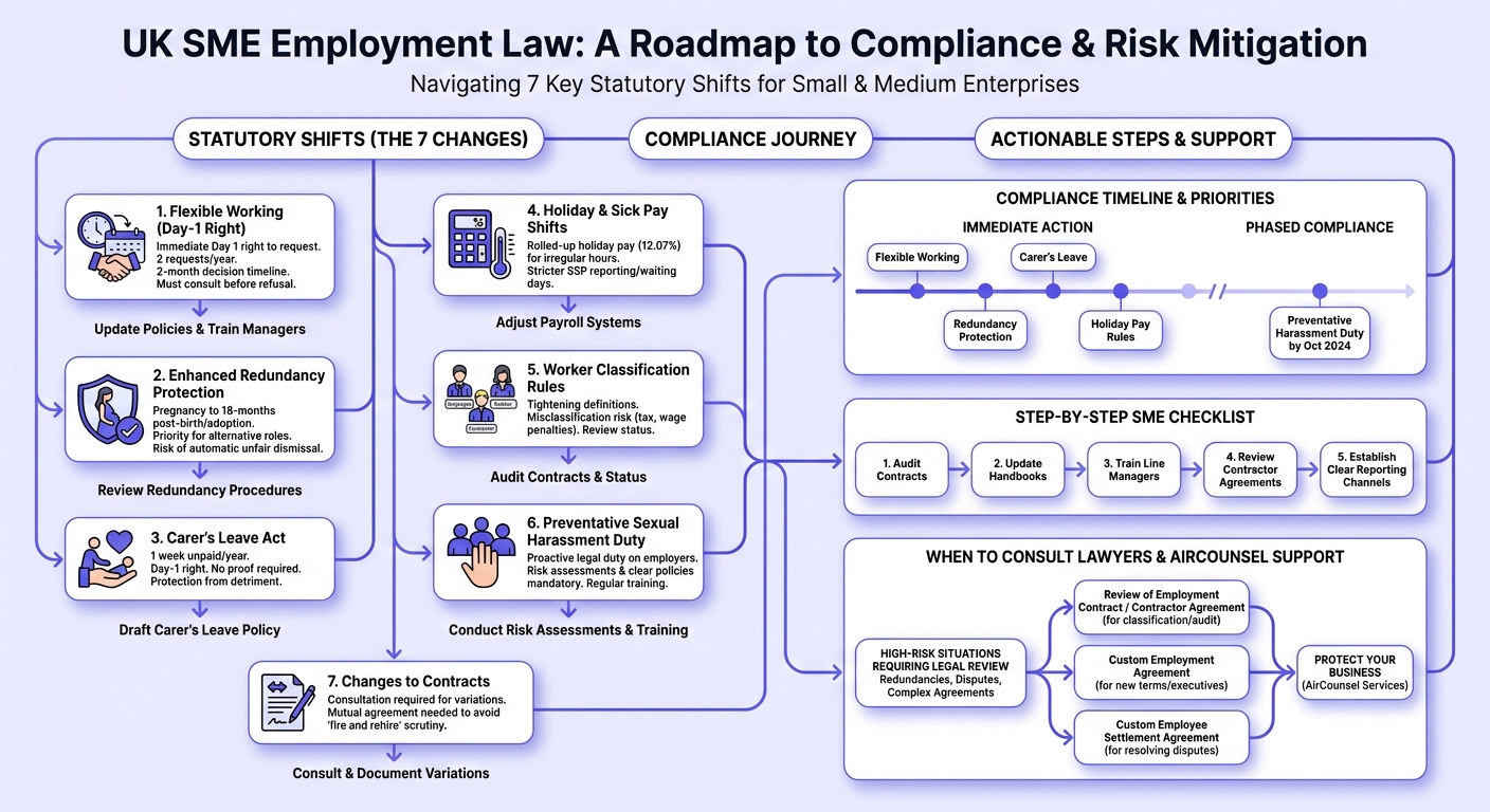 Infographic: 7 Employment Law Changes UK Small Business Lawyers Are Tracking This Year