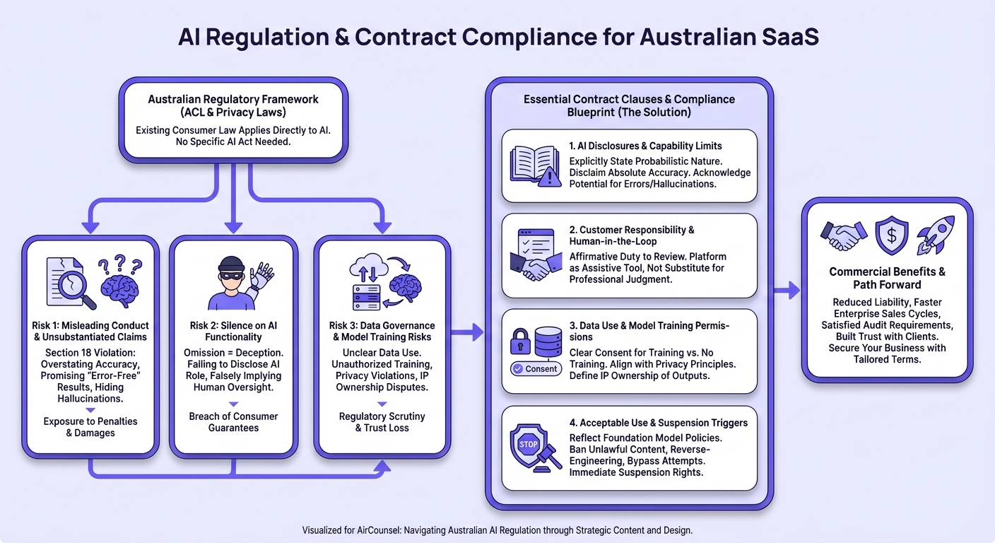 Infographic: AI Regulation Australia: Why AI SaaS Providers Need Tailored Terms of Service